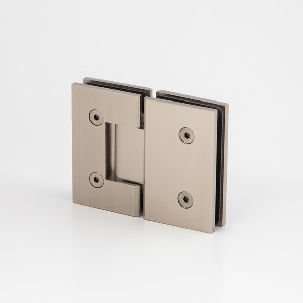 Boston 6-8mm Glass to Glass 180 Degree Shower Hinge - Satin Nickel
