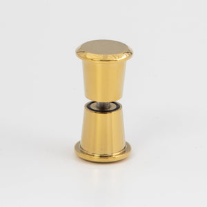 Round Door Knob Polished Brass