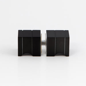 Square Door Knob Matte Black