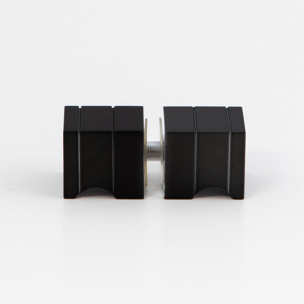 Square Door Knob Matte Black