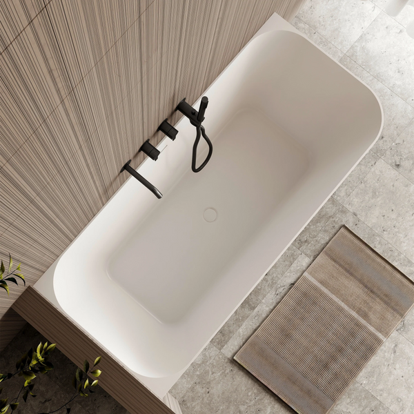Cassa Design Ashton Lefthand Corner Back To Wall Bath - Matte White