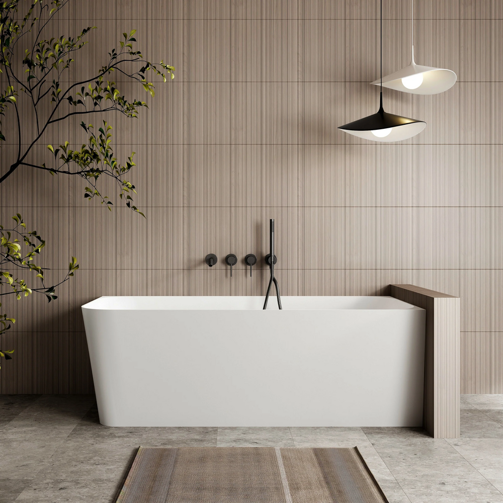 Cassa Design Ashton Righthand Corner Back To Wall Bath - Matte White