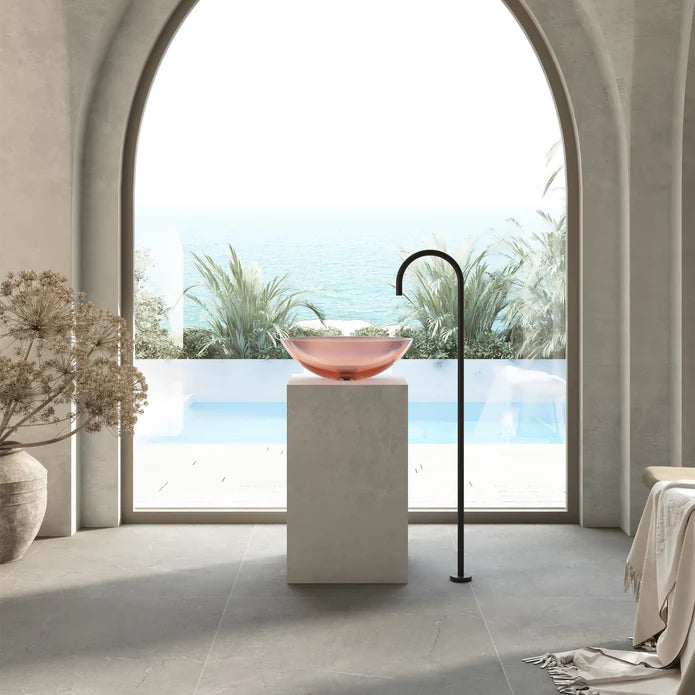Wow Translucency Oval Above Counter Basin Faint Pink