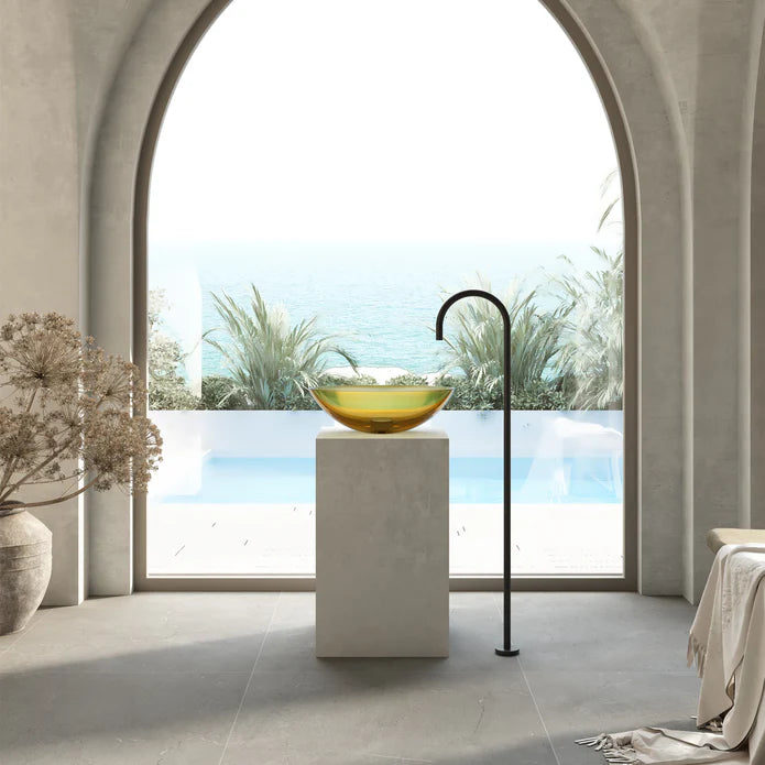Wow Translucency Oval Above Counter Basin Opal Yellow