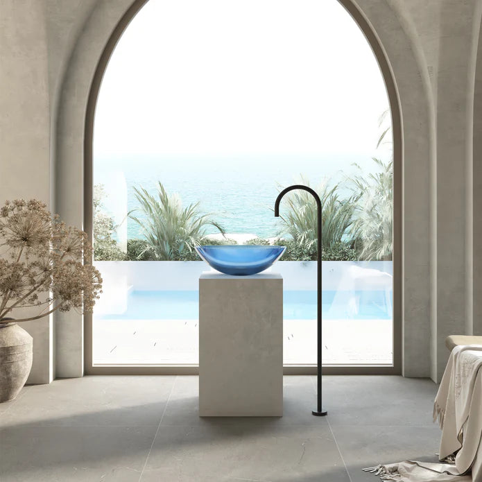 Wow Translucency Oval Above Counter Basin Sky Blue