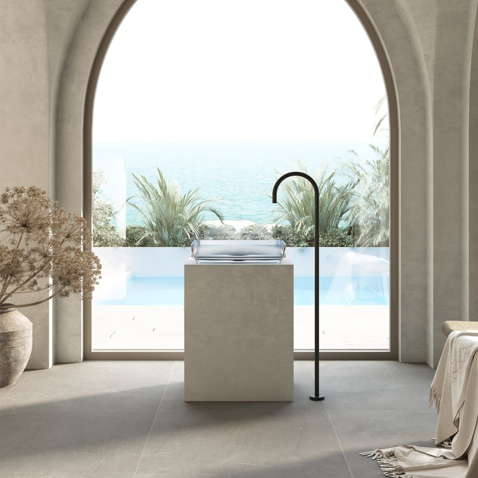 Wow Translucency Rectangular Above Counter Basin Crystal Clear