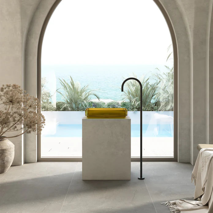 Wow Translucency Rectangular Above Counter Basin Opal Yellow