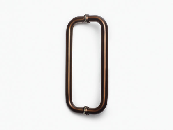 Round Double D Style Double Pull Shower Handle 450 mm - Copper Blush