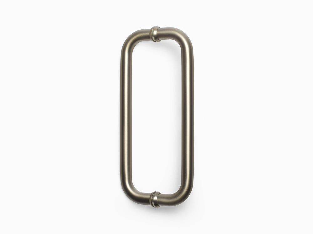 Round Double D Style Double Pull Shower Handle 166 mm - Champagne Gold