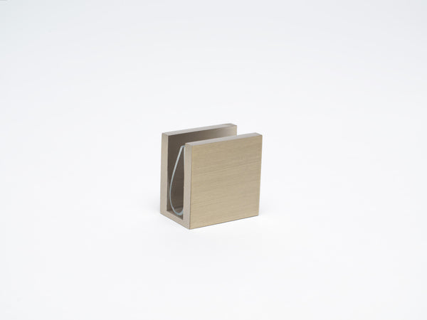 Boutique Range Wall to Glass 90 Degree 10mm Clamp Champagne Gold
