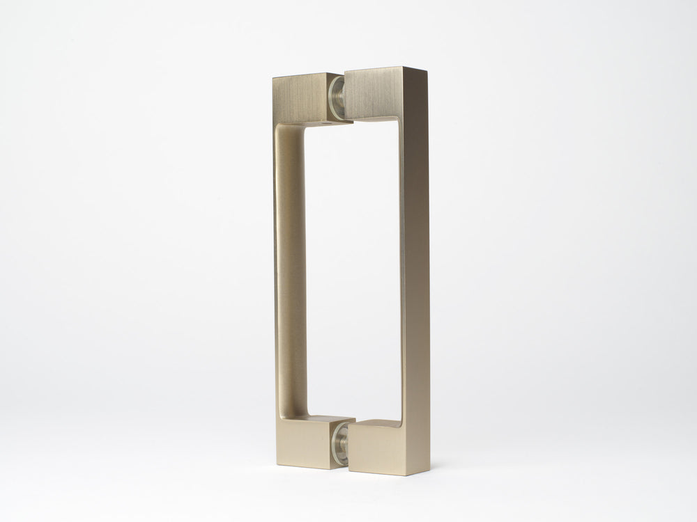 Boutique Range Square Double Pull Shower Handle - Champagne Gold
