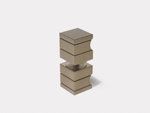 Boutique Range Square Door Knob - Champagne Gold
