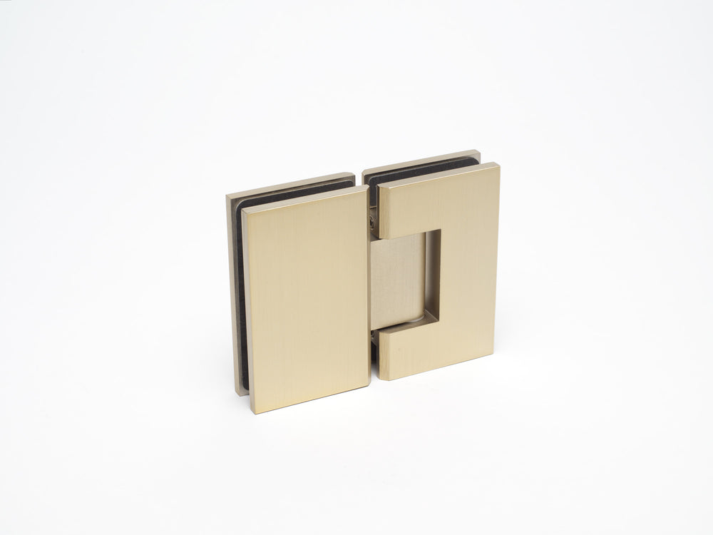 Boutique Range Glass to Glass 180 Degree Hinge - Champagne Gold