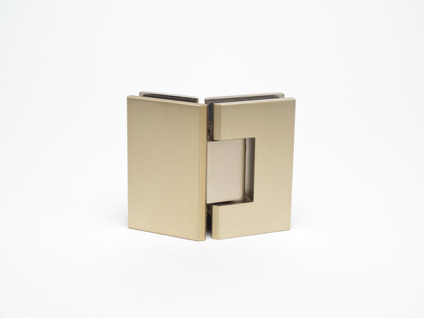 Industry Boutique Glass to Glass 135 Degree Hinge - Champagne Gold