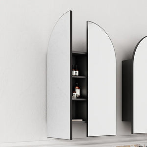Cassa Designs Archied Shaving Cabinet Matte Black