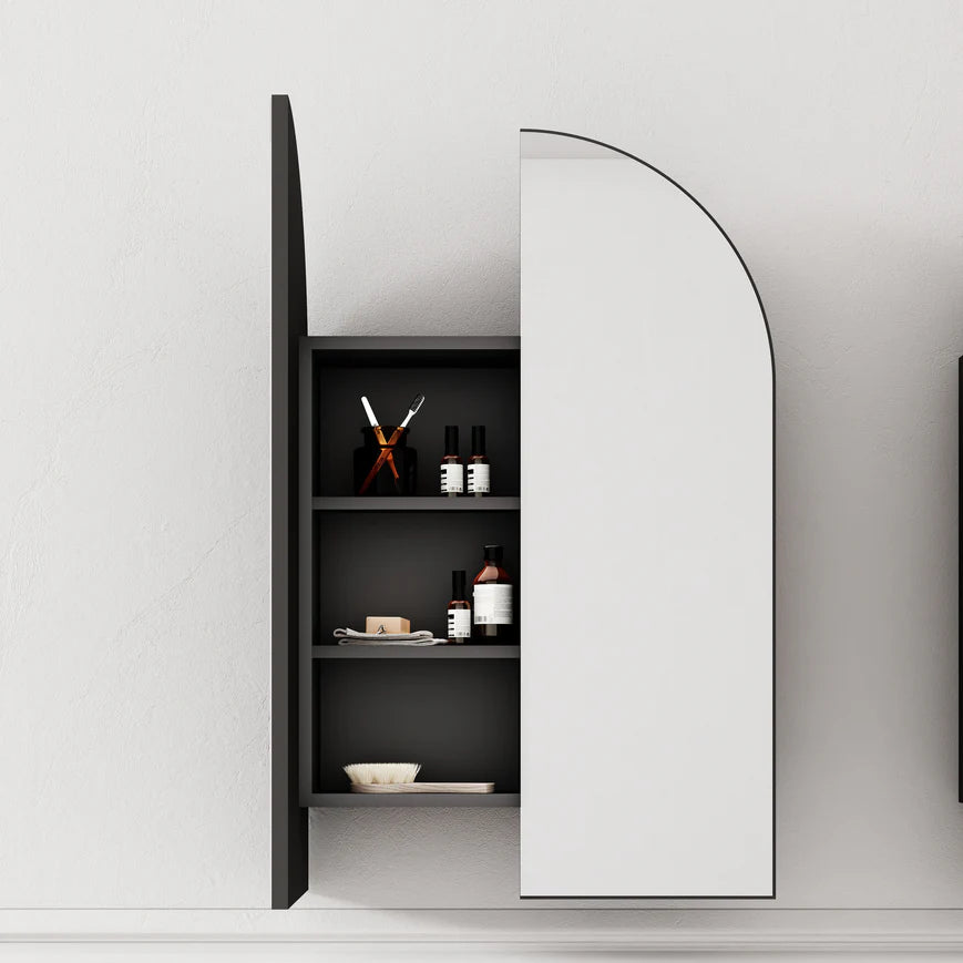 Cassa Designs Archied Shaving Cabinet Matte Black