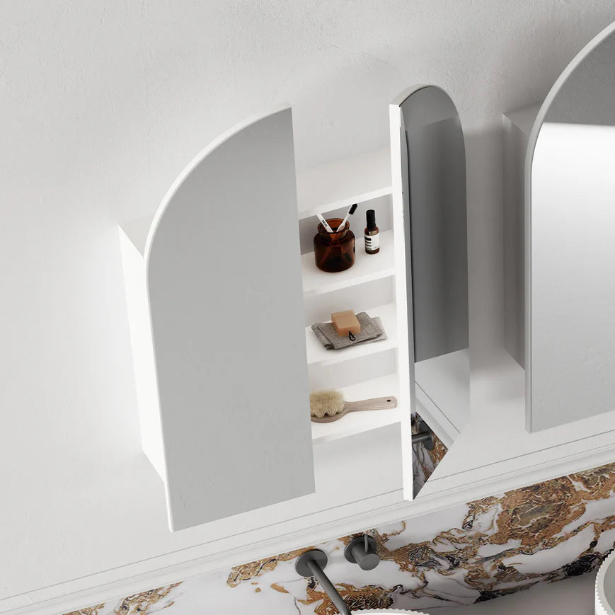 Cassa Designs Archied Shaving Cabinet Matte White