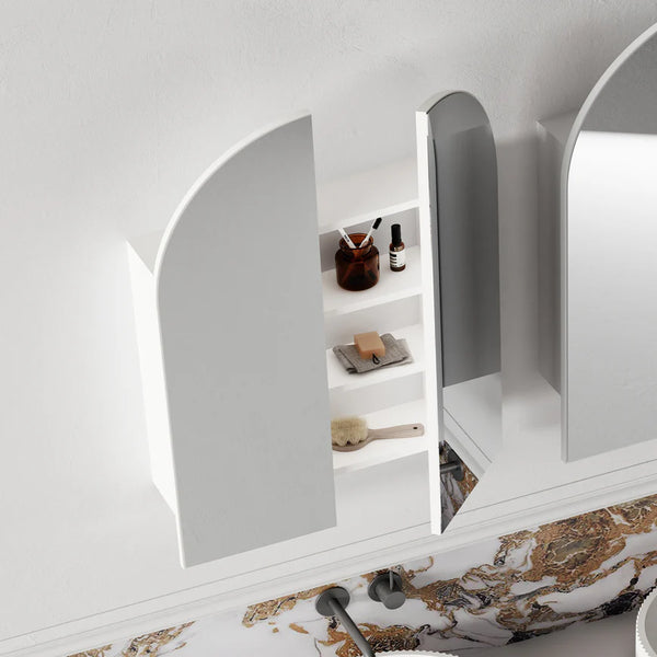 Cassa Designs Archied Shaving Cabinet Matte White