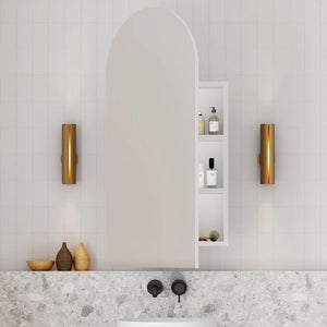 Cassa Designs Archied 450mm Shaving Cabinet Matte White