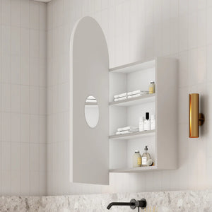 Cassa Designs Archied 450mm Shaving Cabinet Matte White