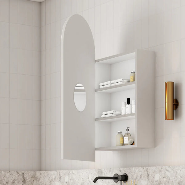 Cassa Designs Archied 450mm Shaving Cabinet Matte White