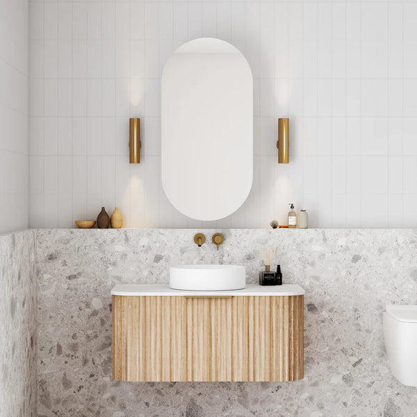 Cassa Designs Elli Pill 450mm Shaving Cabinet Matte White