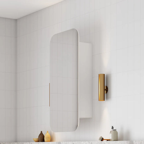 Cassa Designs Rec 450mm Shaving Cabinet Matt White