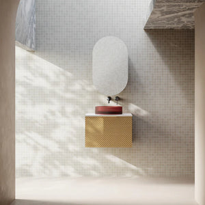 Cassa Designs Relievo Wall Hung Vanity - Single Relievo Oak