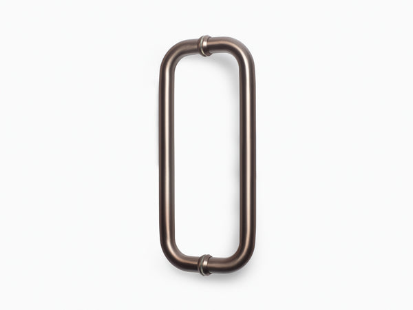 Round Double D Style Double Pull Shower Handle 450 mm -Dusty Rose