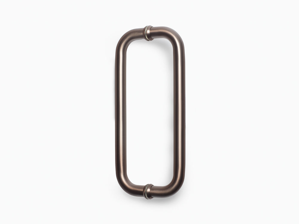 Round Double D Style Double Pull Shower Handle 275 mm - Dusty Rose