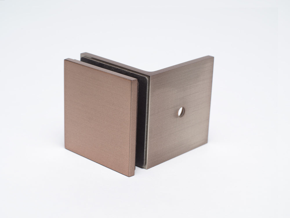 Industry Boutique 90 Degree Wall to Glass Bracket - Dusty Rose