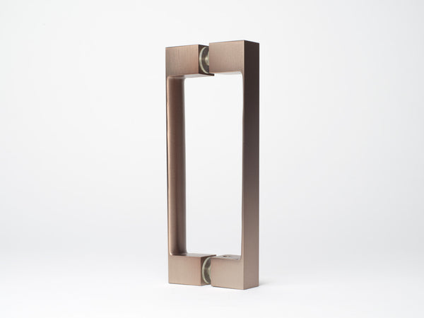 Boutique Range Square Double Pull Shower Handle - Dusty Rose