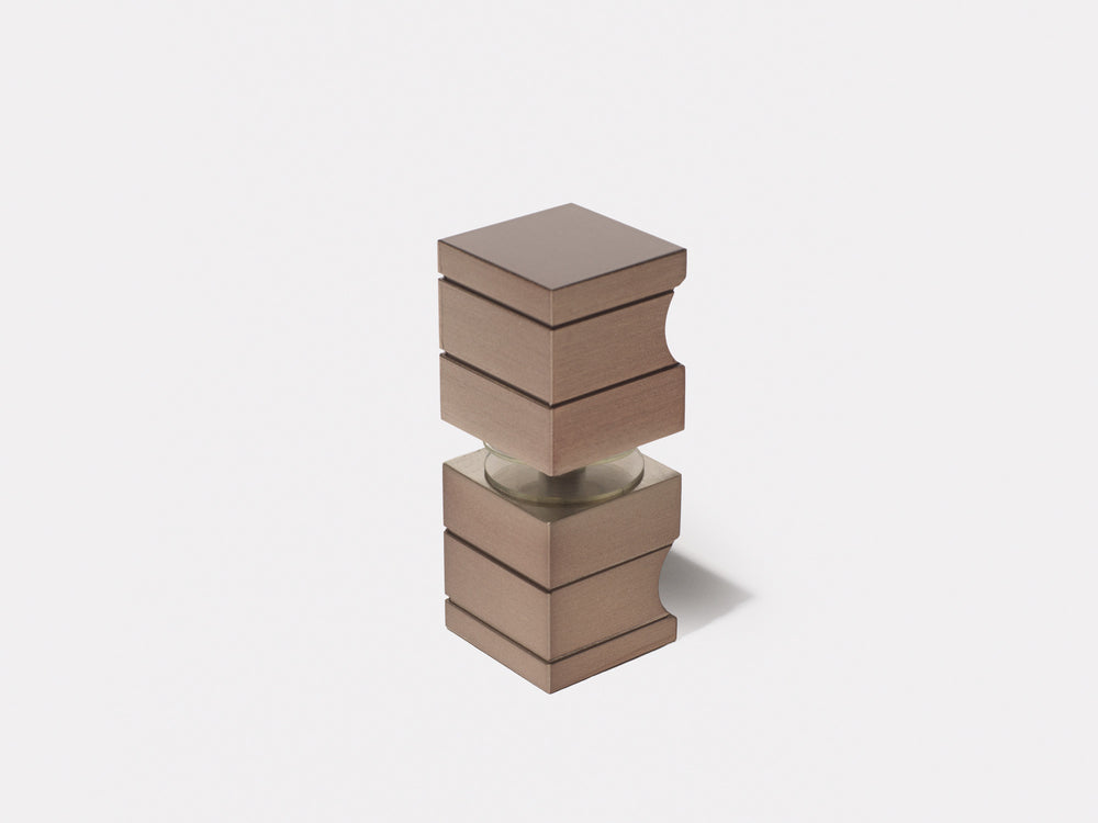 Boutique Range Square Door Knob - Dusty Rose