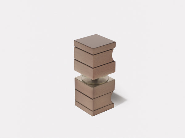 Boutique Range Square Door Knob - Dusty Rose