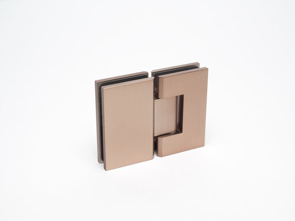 Industry Boutique Glass to Glass 180 Degree Hinge - Dusty Rose