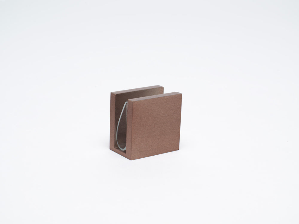 Industry Boutique Wall to Glass 90 Degree 10mm Clamp-Ember Bronze