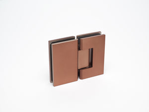 Industry Boutique Glass to Glass 180 Degree Hinge - Ember Bronze