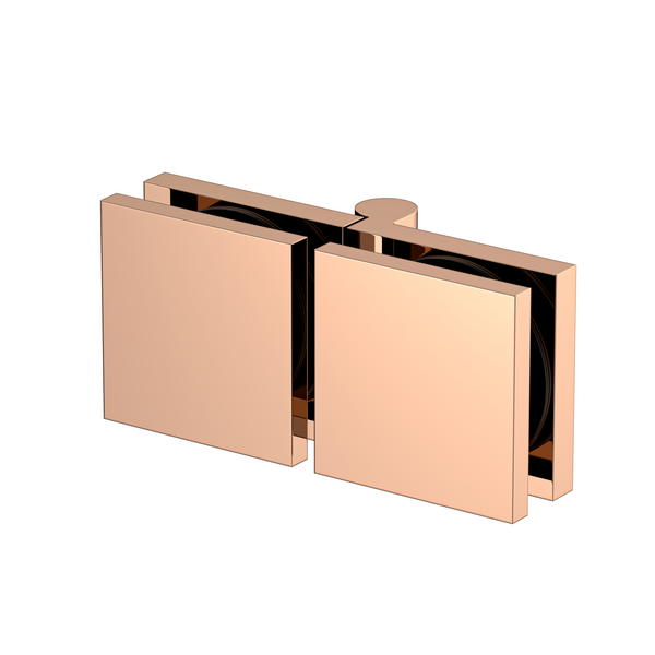 Stealth Bi-Fold Left handed Shower Hinge Polished Rose Gold