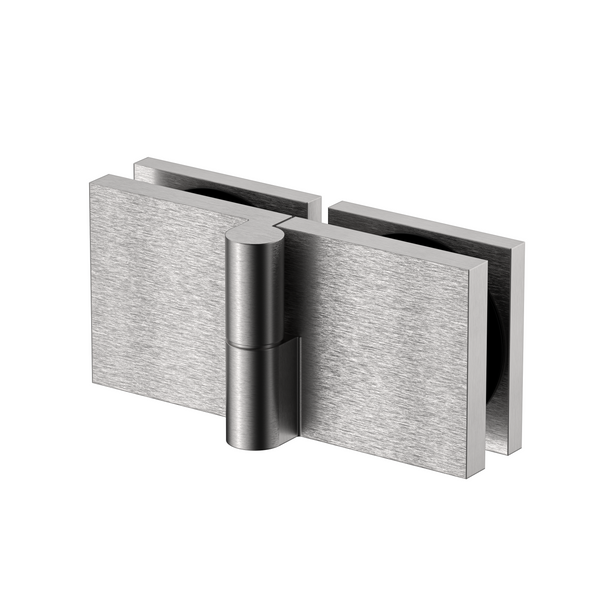 Stealth Bi-Fold Left handed Shower Hinge Satin Nickel