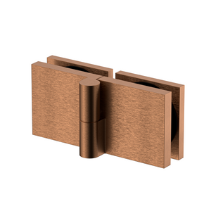 Stealth Bi-Fold Left handed Shower Hinge Brushed Rose Gold