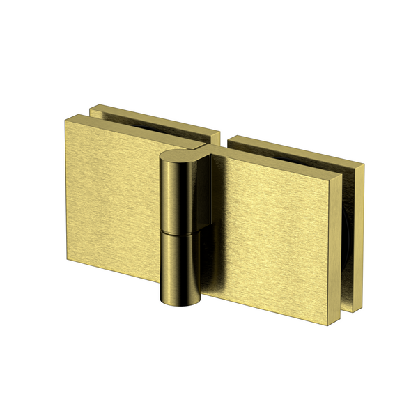 Stealth Bi-Fold Right Handed Shower Hinge Brushed Brass