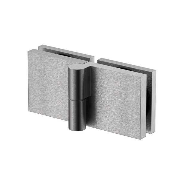 Stealth Bi-Fold Right Handed Shower Hinge Satin Nickel