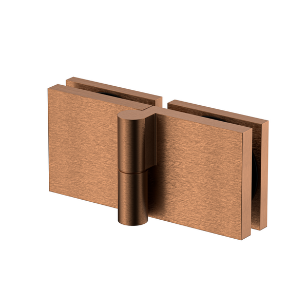 Stealth Bi-Fold Right Handed Shower Hinge Brushed Rose Gold