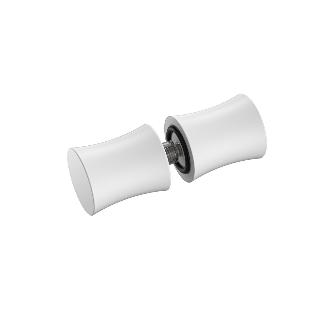 Shower Door Knob EK2 White