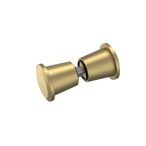 Round Door Knob Soft Gold Brushed