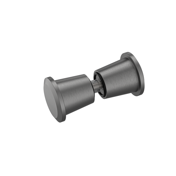 Round Door Knob Brushed Gun Metal
