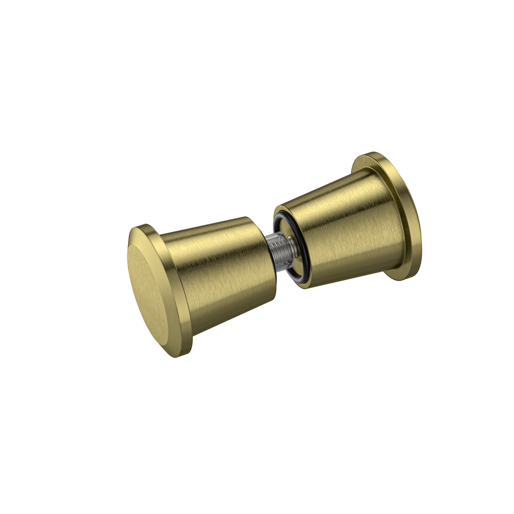 Round Door Knob Raw Brushed Brass