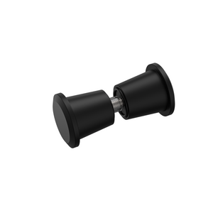 Round Door Knob  Matte Black