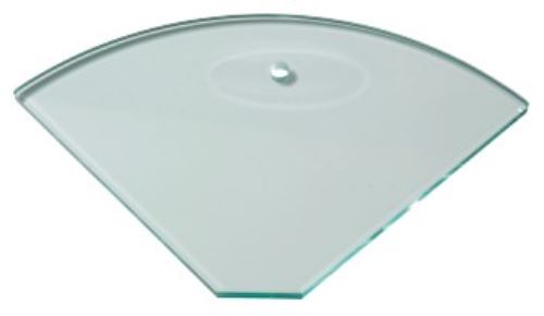Radius Glass Shelf with Soap Holder