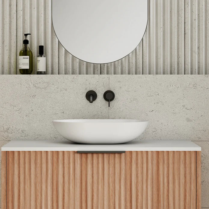 Eggshell Above Counter Basin- Matte White